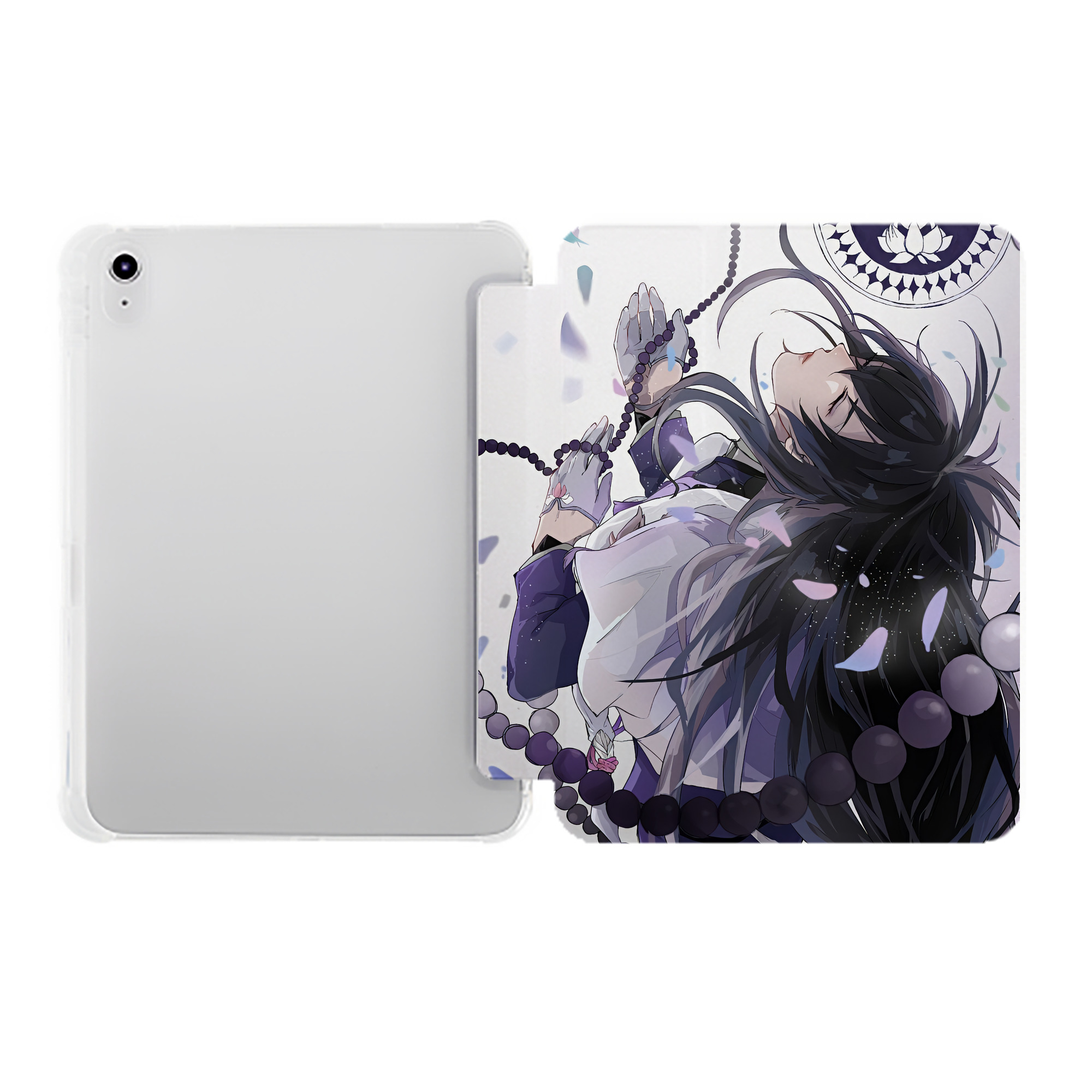（画像用） 刀剣乱舞 Touken Ranbu IPad ケース ペン収納付き 三つ折りスタンド PUレザー×シリコン 対応機種9.5/10.5/10.9インチ